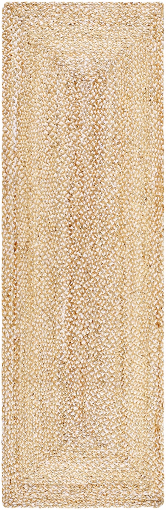Elkie Contemporary braided Tan Jute Area Rug - The Rug Decor