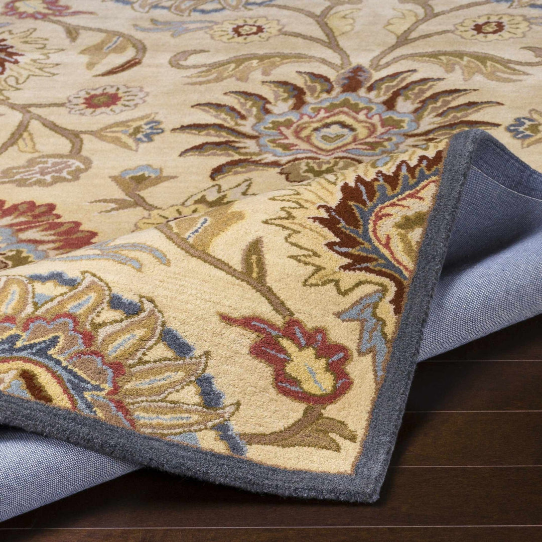 Elkins Traditional Oushak Hand Tufted Beige & Rust Wool Rug - The Rug Decor