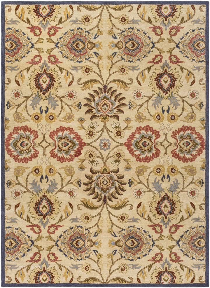 Elkins Traditional Oushak Hand Tufted Beige & Rust Wool Rug - The Rug Decor