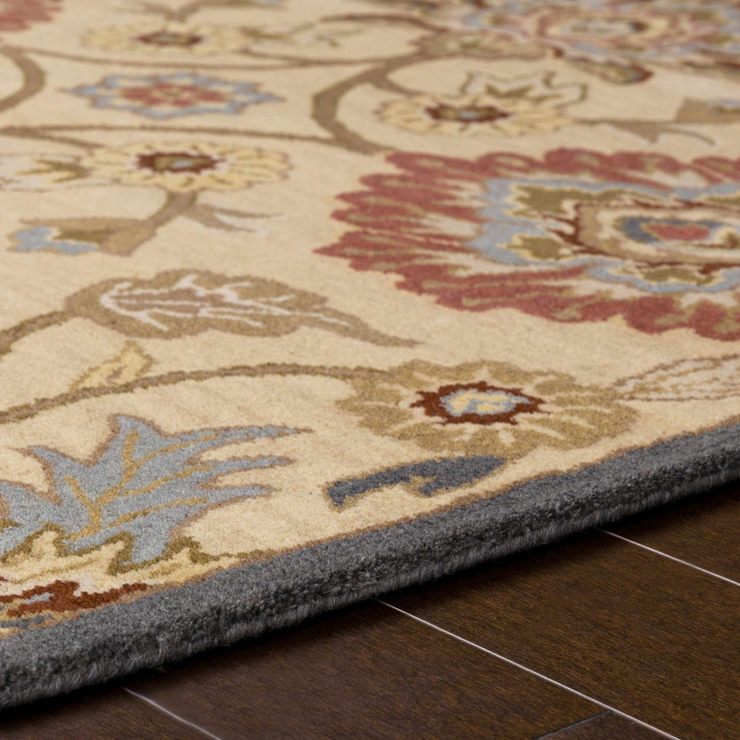 Elkins Traditional Oushak Hand Tufted Beige & Rust Wool Rug - The Rug Decor