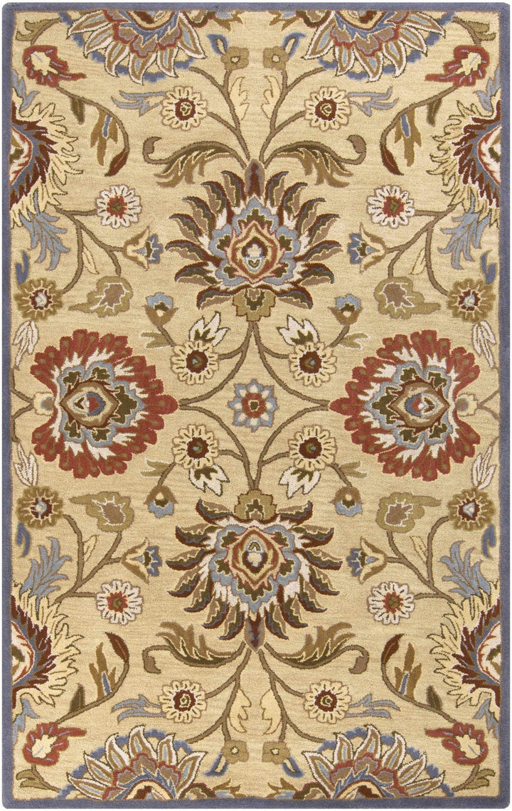 Elkins Traditional Oushak Hand Tufted Beige & Rust Wool Rug - The Rug Decor