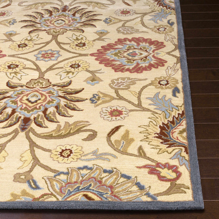 Elkins Traditional Oushak Hand Tufted Beige & Rust Wool Rug - The Rug Decor