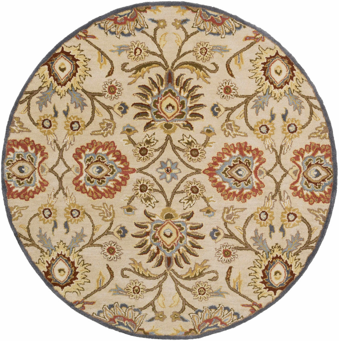 Elkins Traditional Oushak Hand Tufted Beige & Rust Wool Rug - The Rug Decor