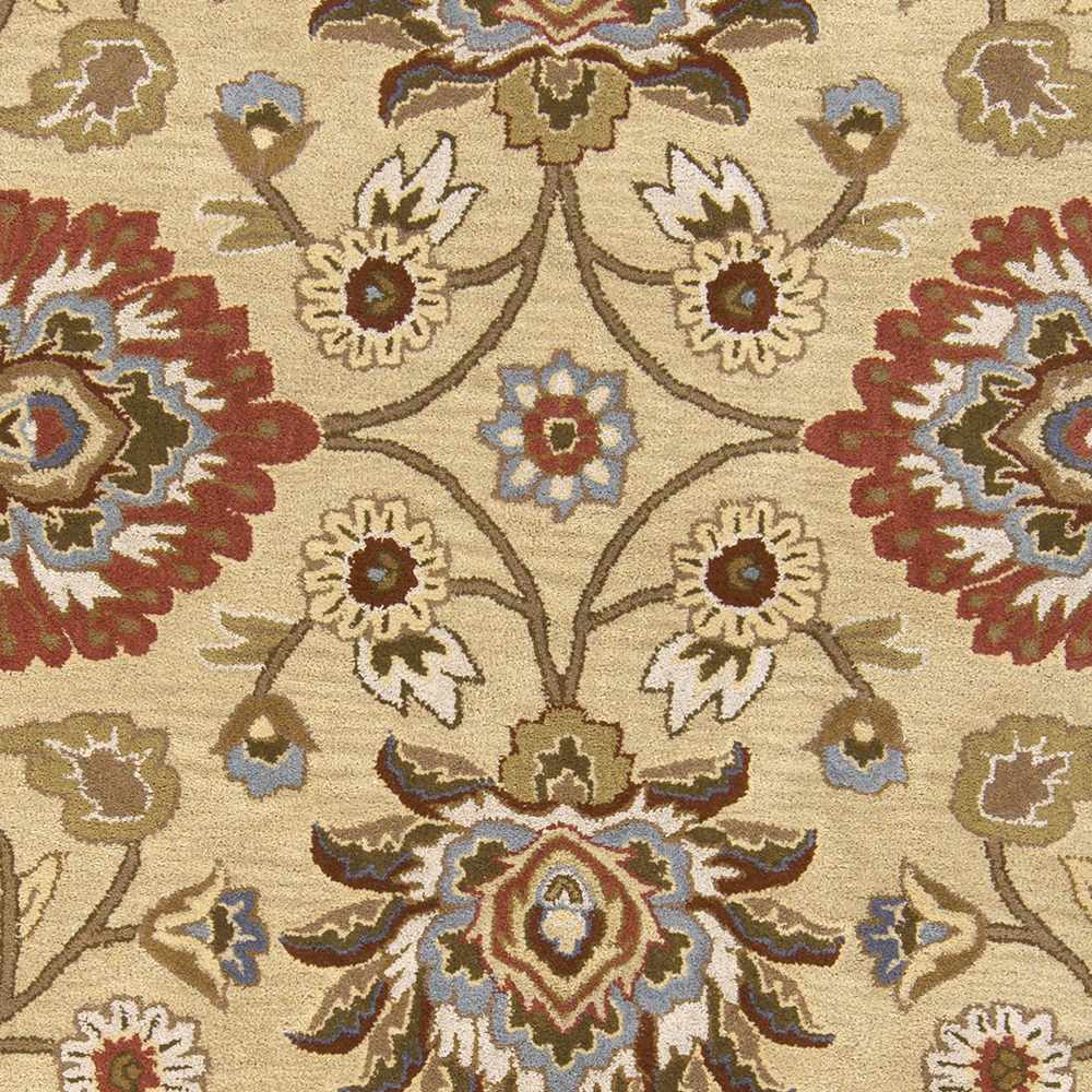 Elkins Traditional Oushak Hand Tufted Beige & Rust Wool Rug - The Rug Decor
