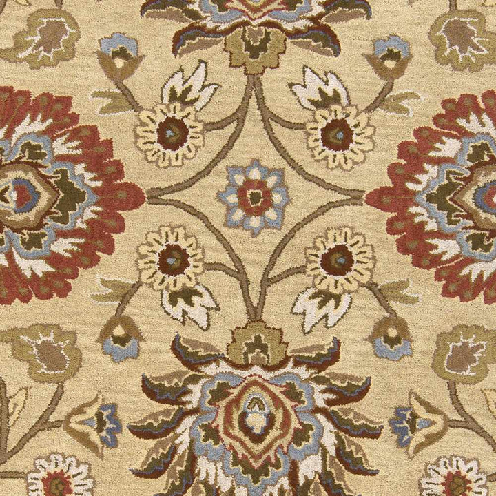 Elkins Traditional Oushak Hand Tufted Beige & Rust Wool Rug - The Rug Decor