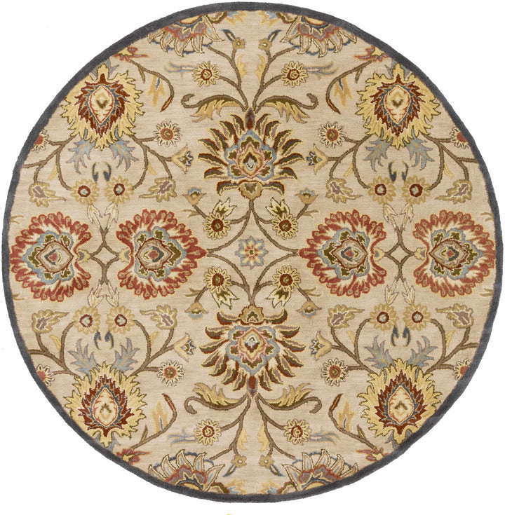 Elkins Traditional Oushak Hand Tufted Beige & Rust Wool Rug - The Rug Decor