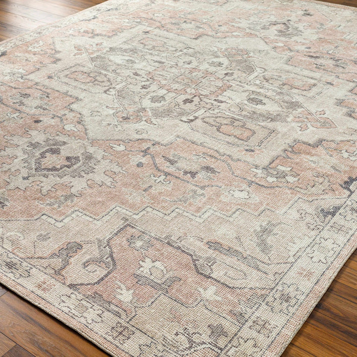 Elle Traditional Style Beige And Peach Area Rug - The Rug Decor