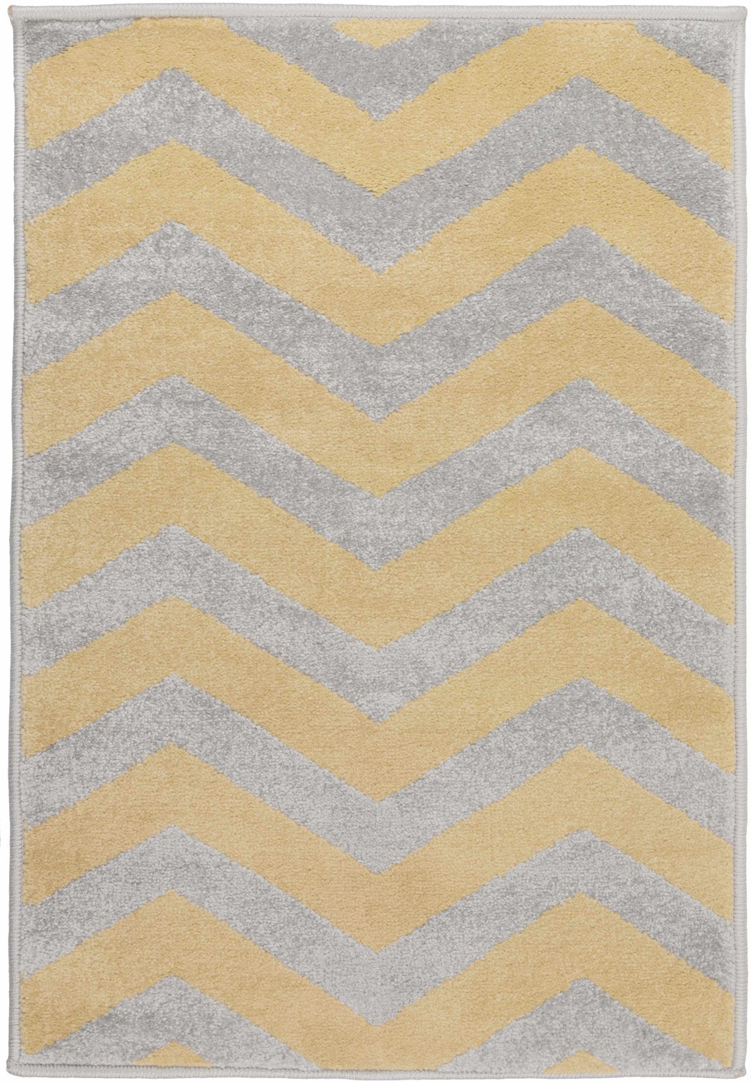 Eloy Modern Geometrical Design Mustard And Gray Area Rug
