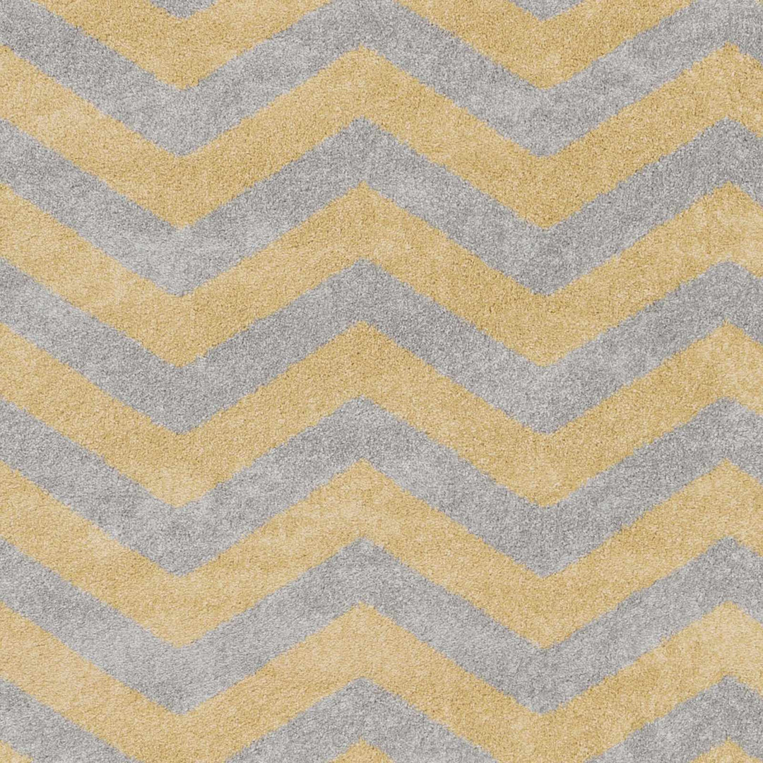Eloy Modern Geometrical Design Mustard And Gray Area Rug - The Rug Decor