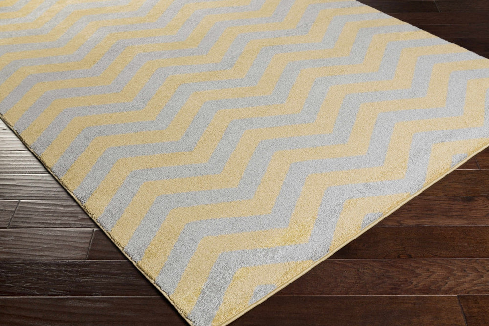 Eloy Modern Geometrical Design Mustard And Gray Area Rug - The Rug Decor
