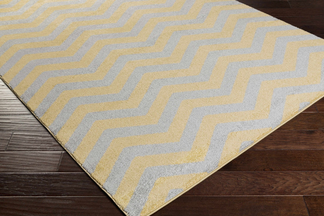 Eloy Modern Geometrical Design Mustard And Gray Area Rug - The Rug Decor