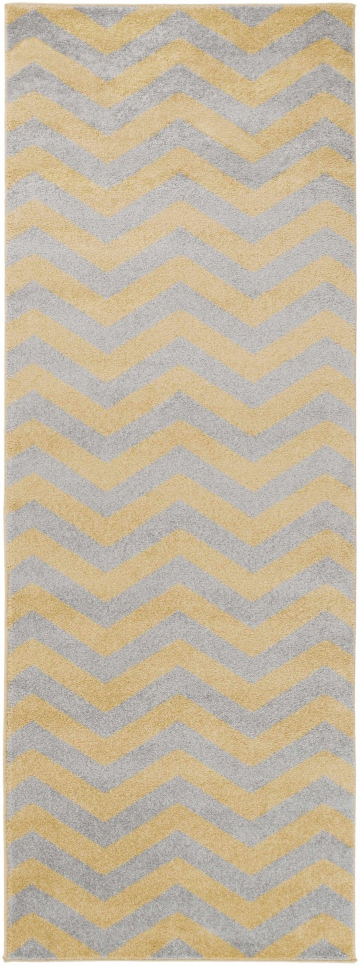 Eloy Modern Geometrical Design Mustard And Gray Area Rug - The Rug Decor