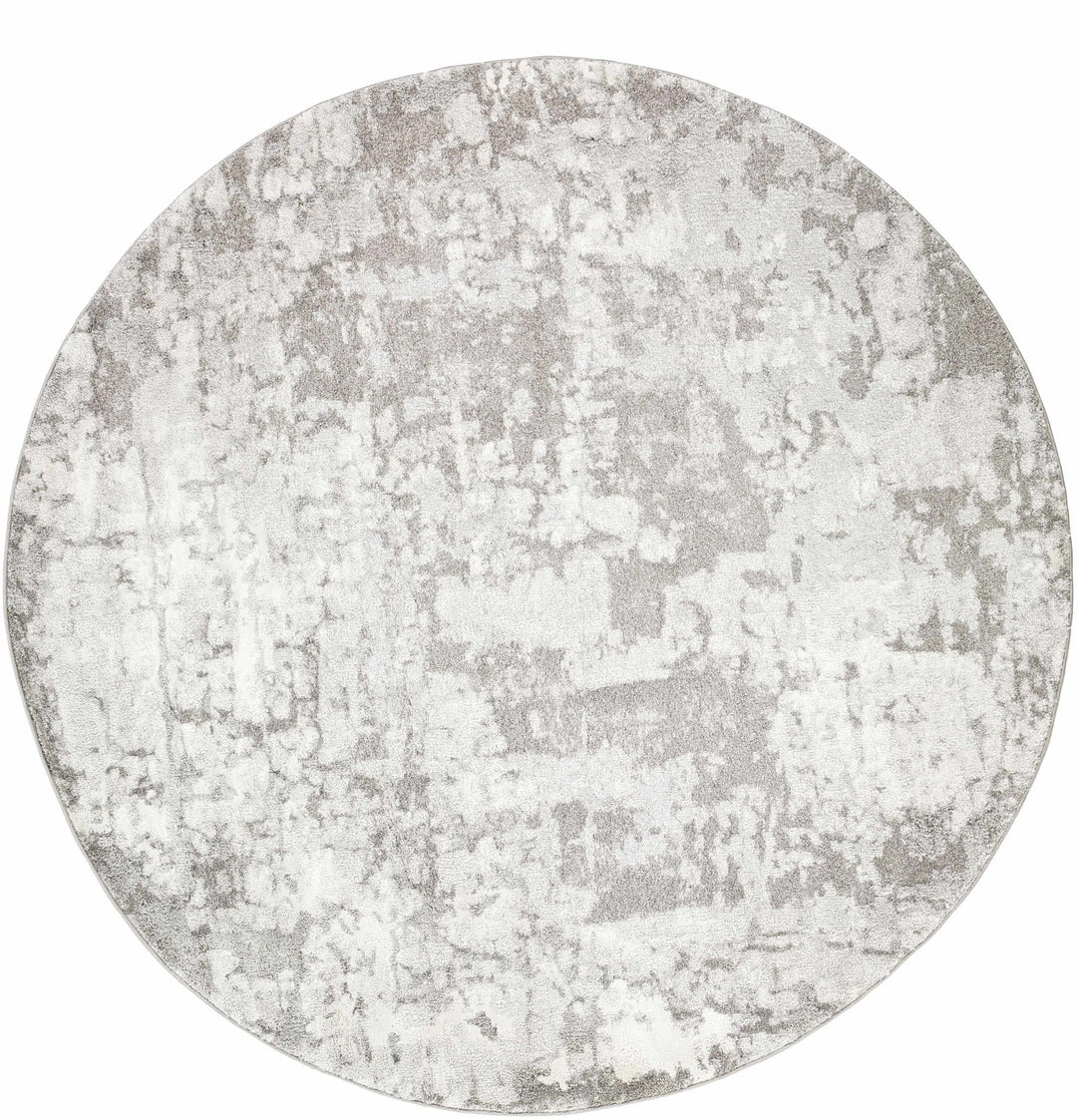 Elsa Gray And Ivory Modern Abstract Design Area Rug - The Rug Decor
