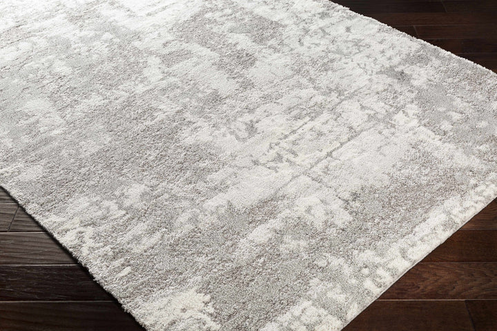 Elsa Gray And Ivory Modern Abstract Design Area Rug - The Rug Decor