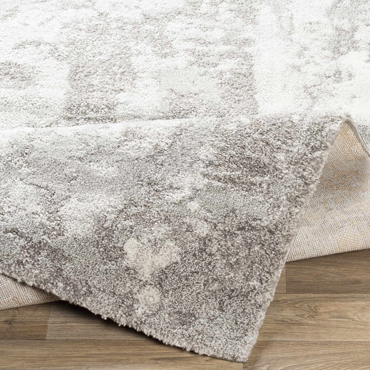 Elsa Gray And Ivory Modern Abstract Design Area Rug - The Rug Decor