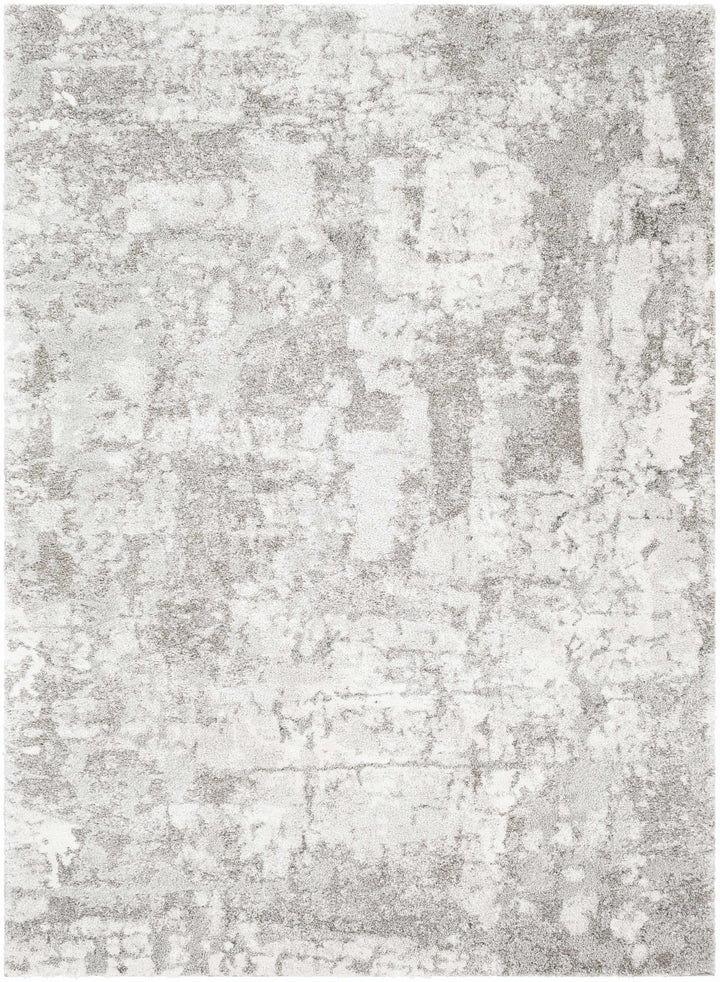 Elsa Gray And Ivory Modern Abstract Design Area Rug - The Rug Decor