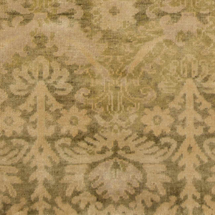Elsinore Traditional Style Olive And Camel Hand Knotted Area Rug - The Rug Decor