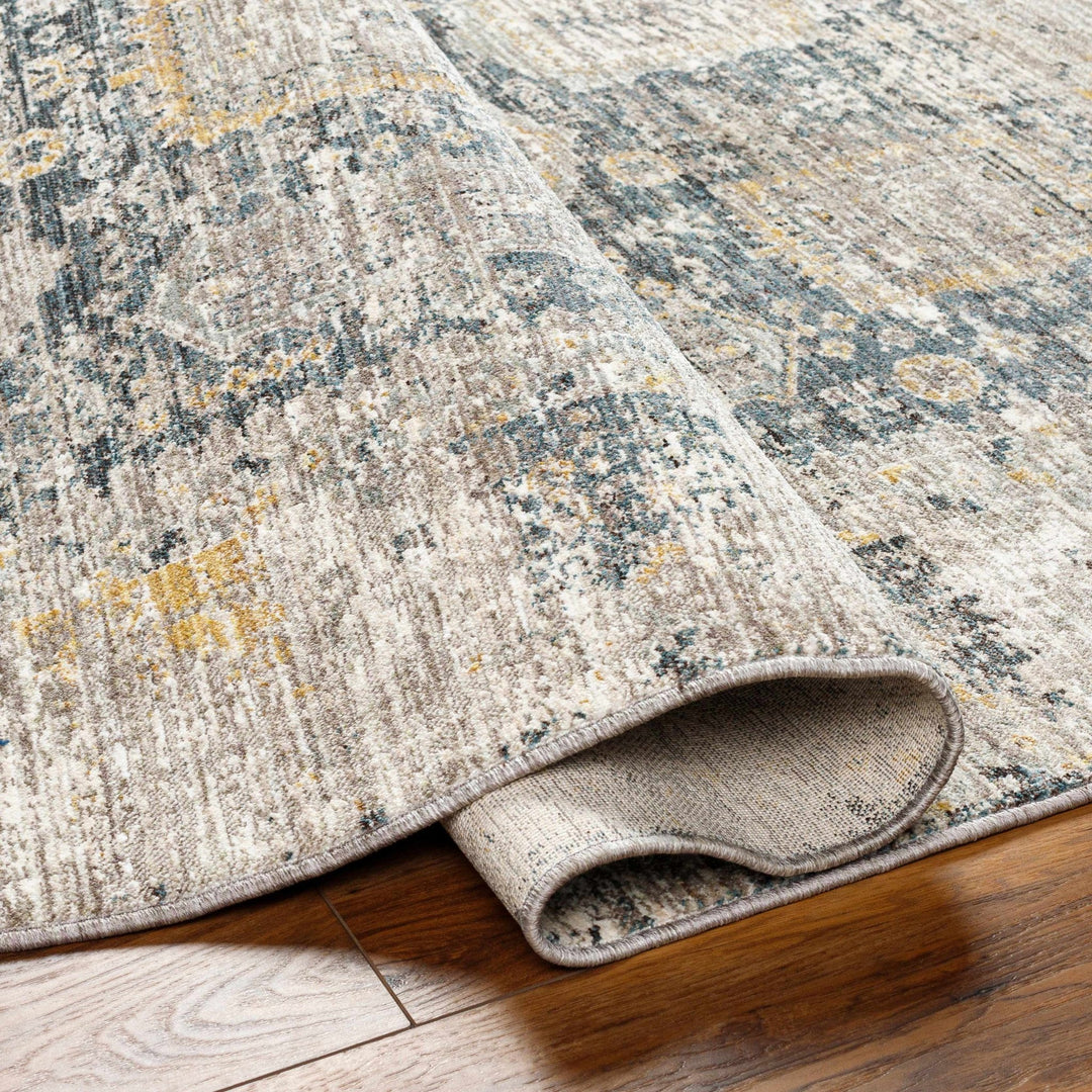 Elsu Traditional Style Brown And Gray Area Rug - The Rug Decor