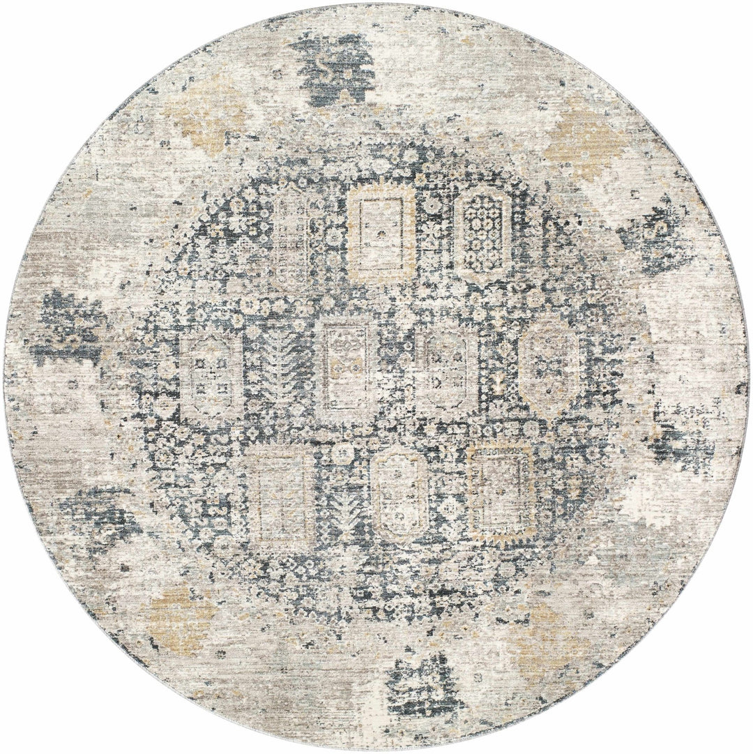 Elsu Traditional Style Brown And Gray Area Rug - The Rug Decor