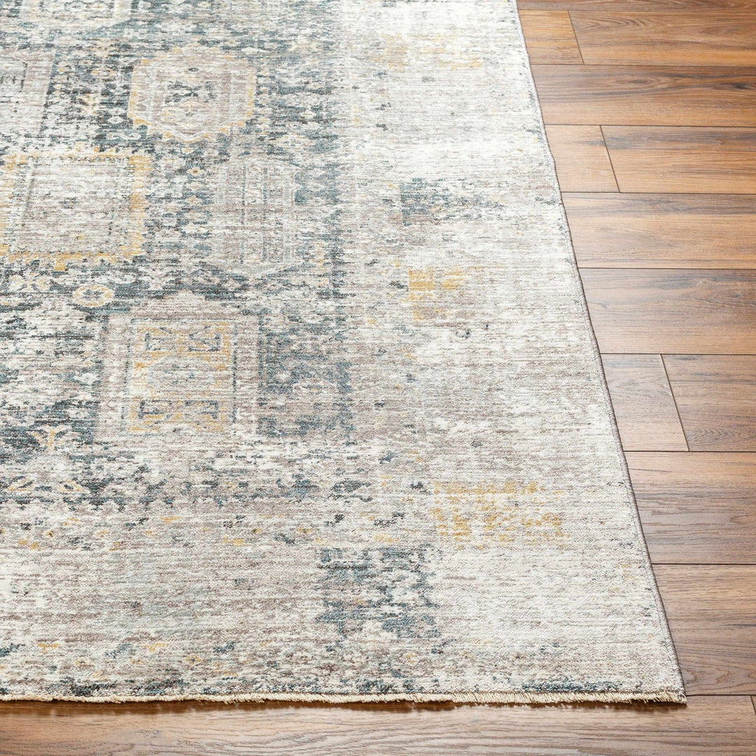 Elsu Traditional Style Brown And Gray Area Rug - The Rug Decor