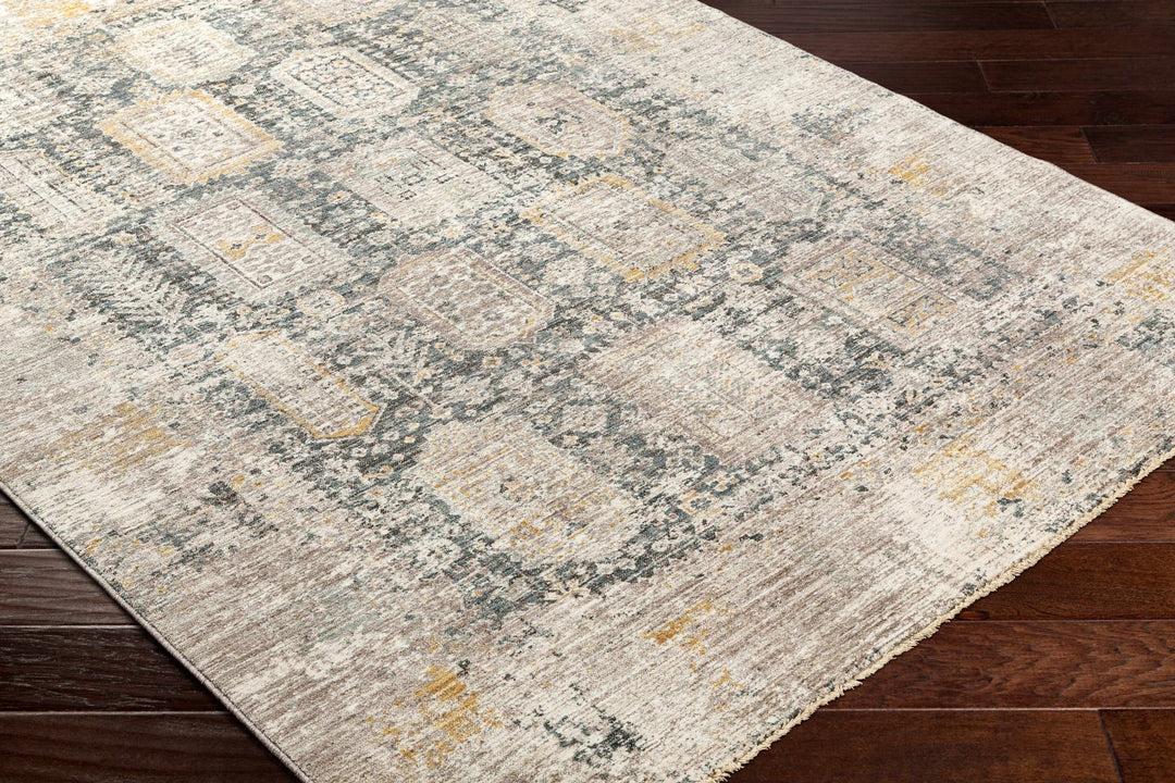 Elsu Traditional Style Brown And Gray Area Rug - The Rug Decor