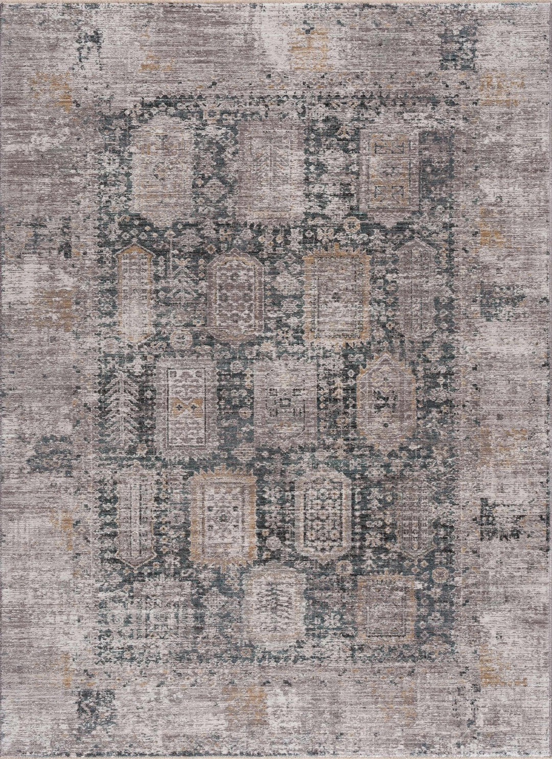 Elsu Traditional Style Brown And Gray Area Rug - The Rug Decor