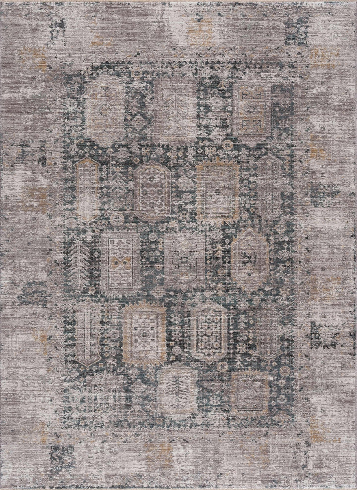 Elsu Traditional Style Brown And Gray Area Rug - The Rug Decor