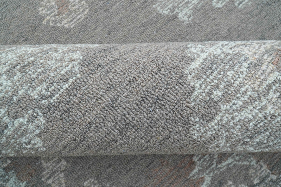 Elvin Custom Made Traditional Oushak Gray Hand Tufted wool rug - The Rug Decor