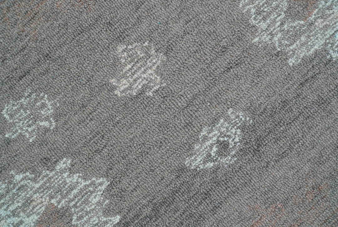 Elvin Custom Made Traditional Oushak Gray Hand Tufted wool rug - The Rug Decor