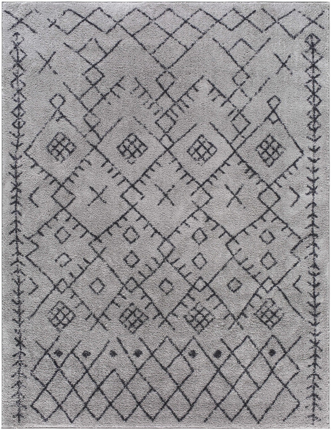Elyes Bohemian Style Gray Washable Area Rug - The Rug Decor