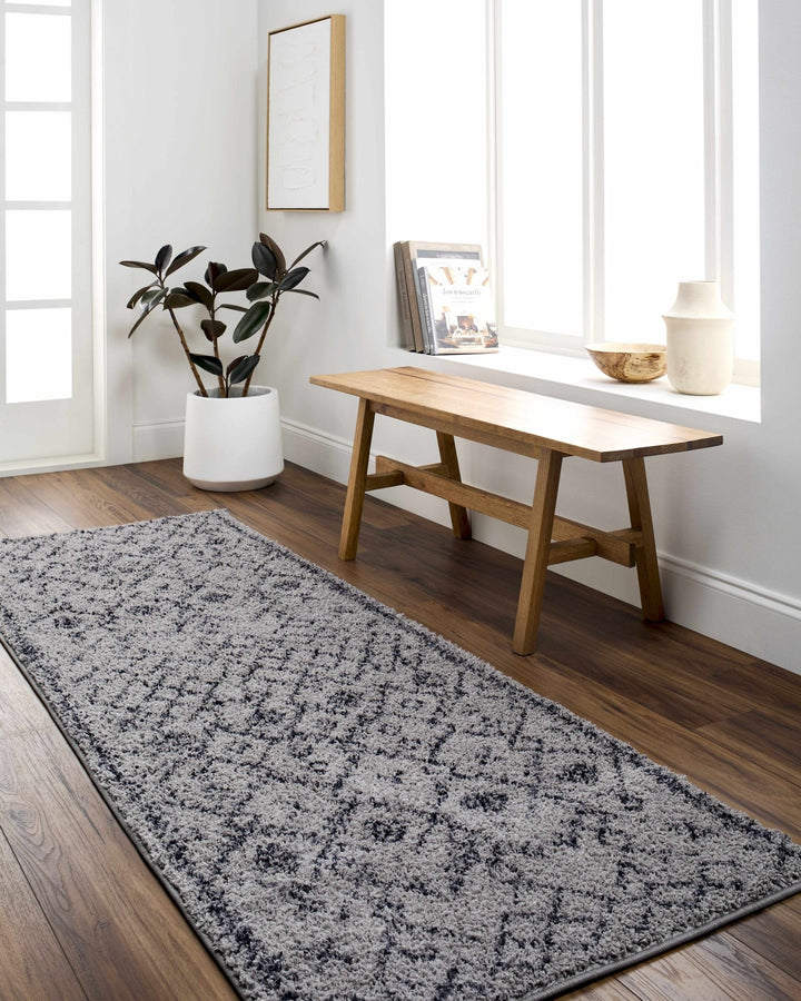 Elyes Bohemian Style Gray Washable Area Rug - The Rug Decor