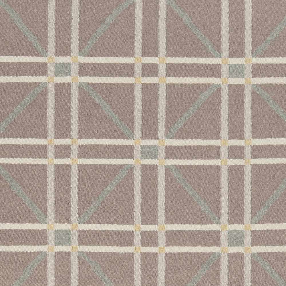 Emden Modern Geometric Design Taupe And Ivory Hand Woven Wool Rug - The Rug Decor