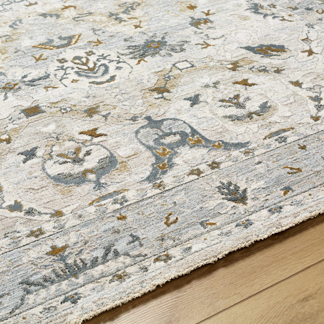 Emile Traditional Style Beige And Teal Rug - The Rug Decor