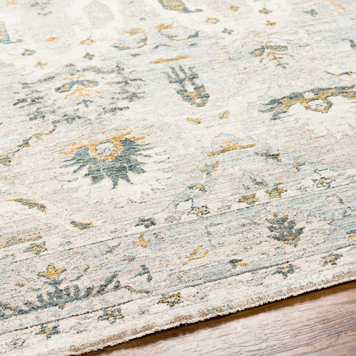 Emile Traditional Style Beige And Teal Rug - The Rug Decor