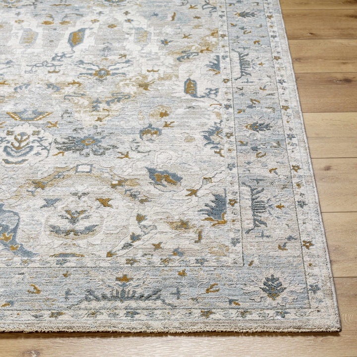 Emile Traditional Style Beige And Teal Rug - The Rug Decor