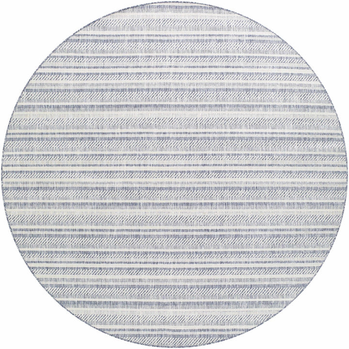Emirgazi Modern Stripe Pattern Blue Outdoor Rug - The Rug Decor