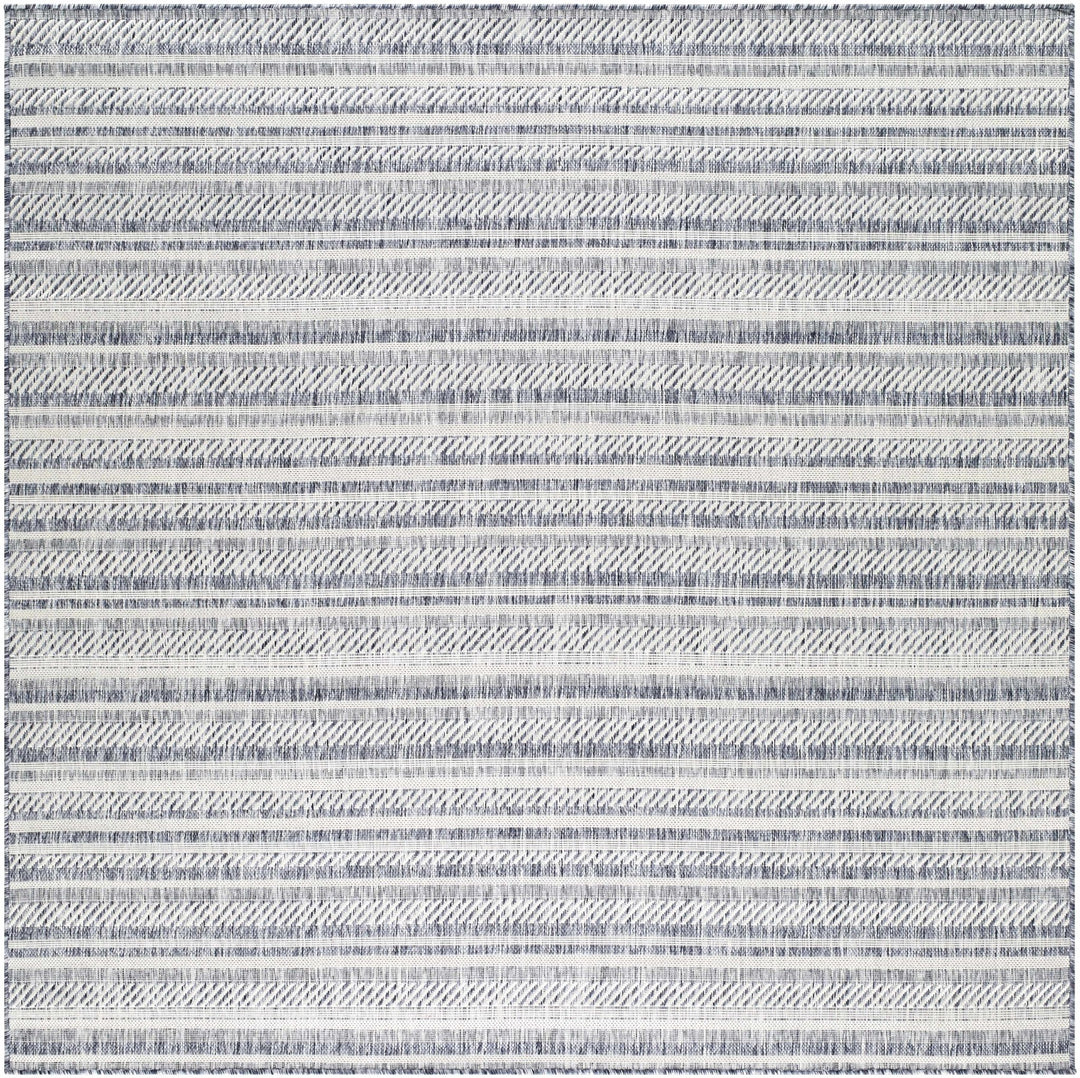 Emirgazi Modern Stripe Pattern Blue Outdoor Rug - The Rug Decor