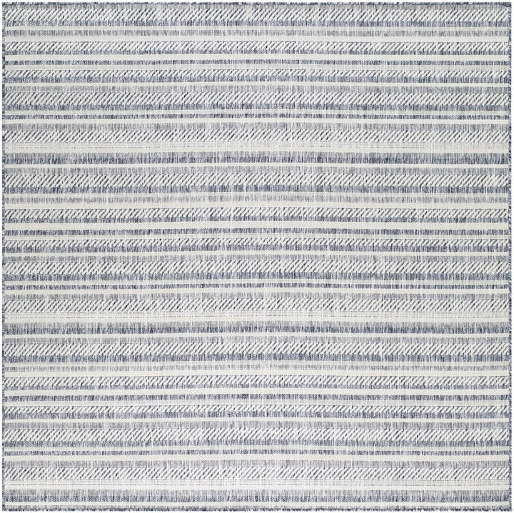 Emirgazi Modern Stripe Pattern Blue Outdoor Rug - The Rug Decor