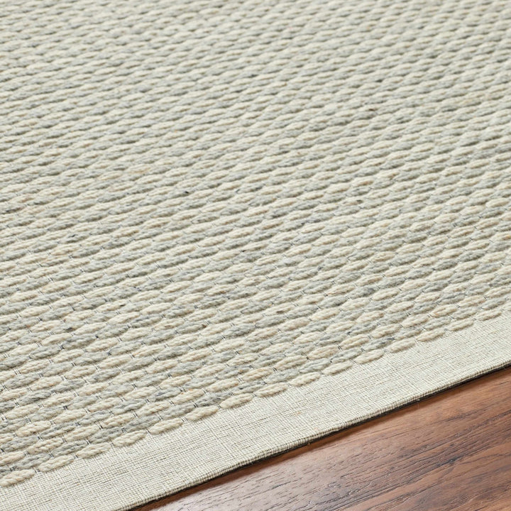 Emlen Beachhouse Traditional Style Beige Hand Woven Wool Rug - The Rug Decor