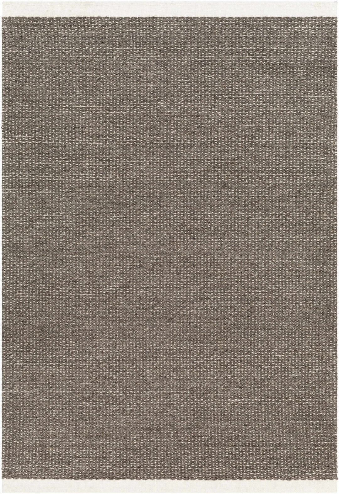 Emlen Nutmeg Style Gray And Charcoal Hand Woven Wool Rug - The Rug Decor
