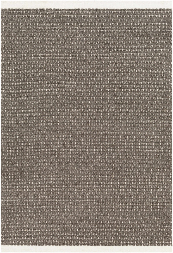 Emlen Nutmeg Style Gray And Charcoal Hand Woven Wool Rug - The Rug Decor
