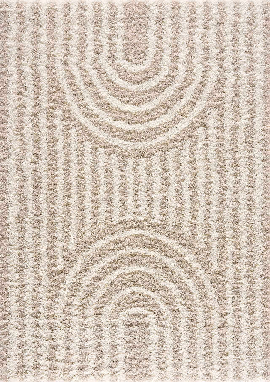Emmly Contemporary Style Beige And Ivory Area Rug - The Rug Decor