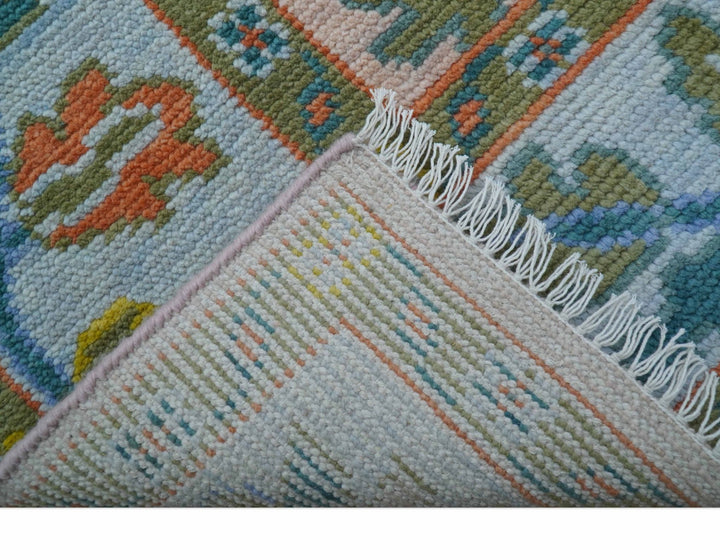 Emmy Custom Made Traditional Design Peach Hand Knotted Wool Rug - The Rug Decor