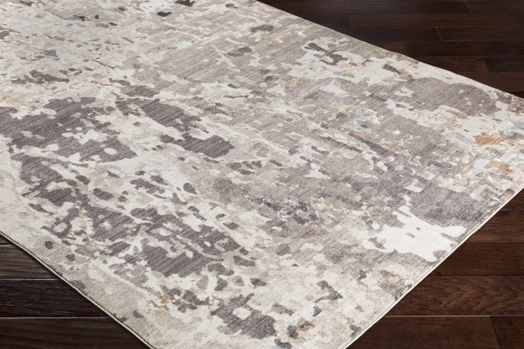 Encinal Modern Abstract Design Ivory And Taupe Area Rug