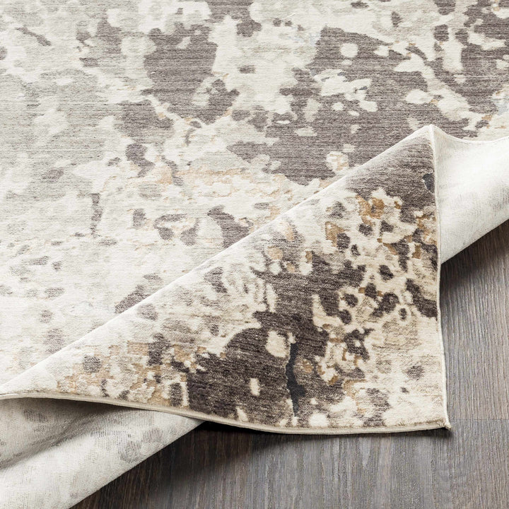 Encinal Modern Abstract Design Ivory And Taupe Area Rug