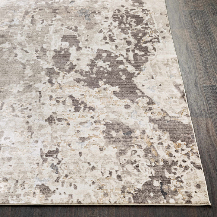 Encinal Modern Abstract Design Ivory And Taupe Area Rug