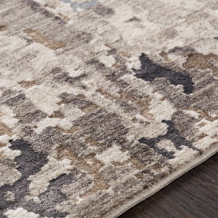 Encinal Modern Abstract Design Ivory And Taupe Area Rug