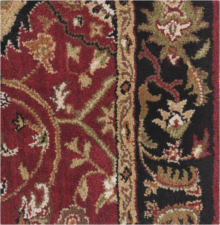 Encinitas Traditional Burgundy And Beige Hand Tufted Wool Area Rug - The Rug Decor