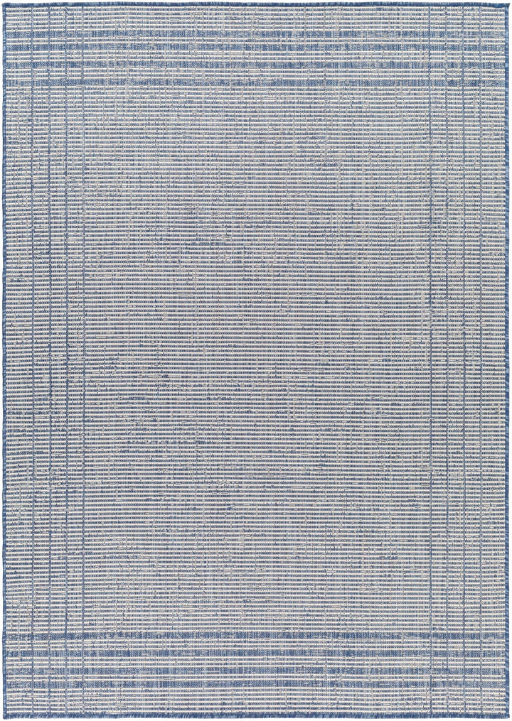 Eneco Contemporary Geometrical Blue Area Rug - The Rug Decor