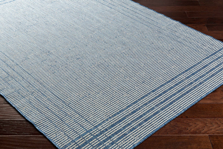 Eneco Contemporary Geometrical Blue Area Rug - The Rug Decor